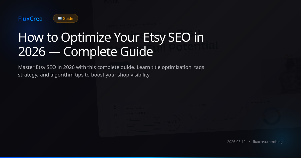 How to Optimize Your Etsy SEO in 2026 — Complete Guide
